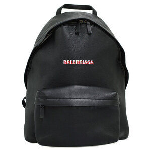 Balenciaga Backpack Black Leather